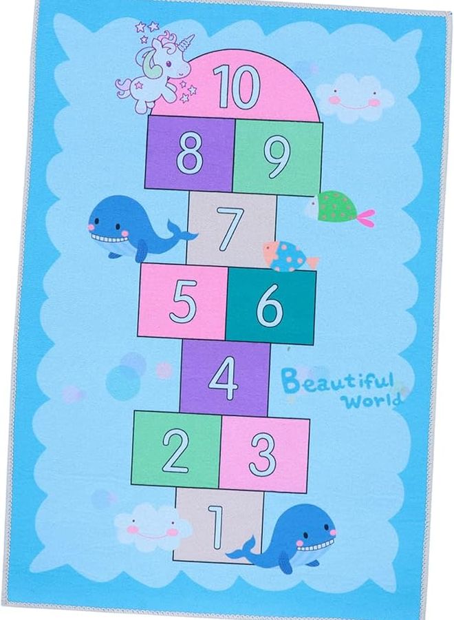 Hopscotch Play Mat Soft Non Slip Nursery Rug for Kids Boys Girls - Image 1
